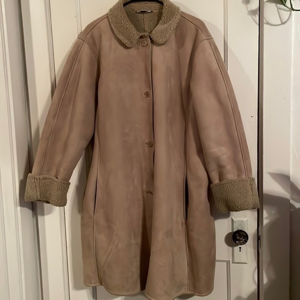 Lands' End Shearling Coat